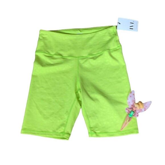 Compression High Waist Biker Short Size 8 Neon Green Leopard IVL Collective NEW - Picture 4 of 8